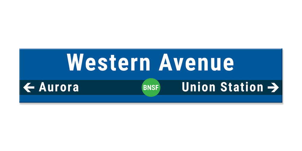 Western Avenue Sign