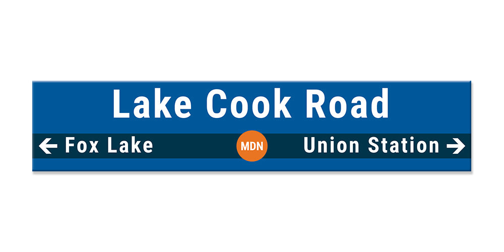 Lake Cook Road Sign
