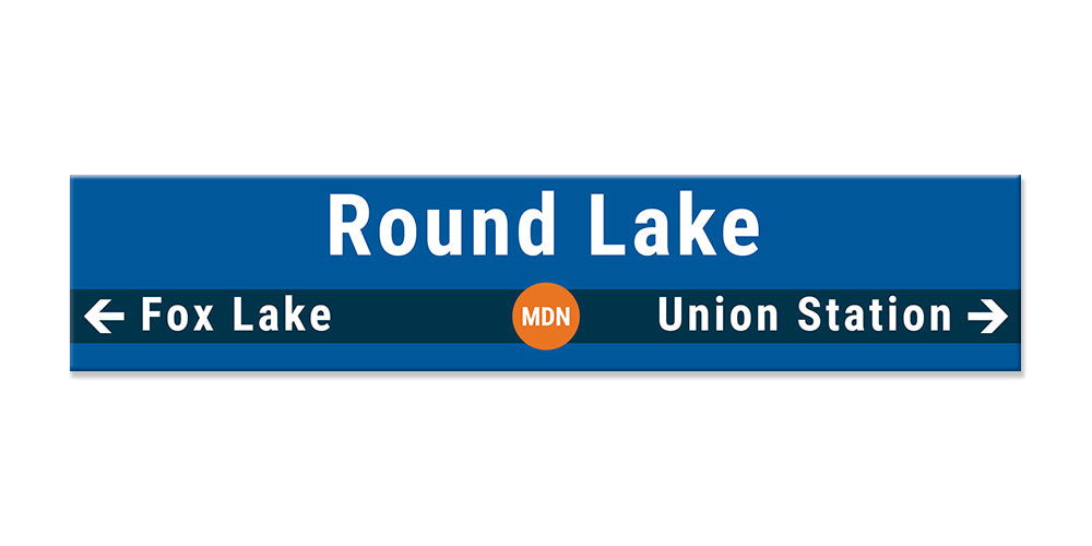 Round Lake Sign