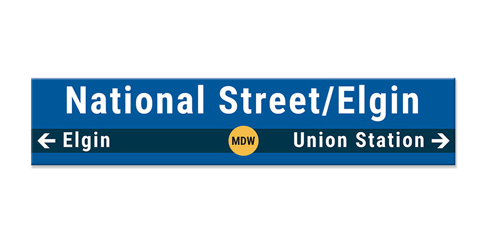 National Street/Elgin Sign