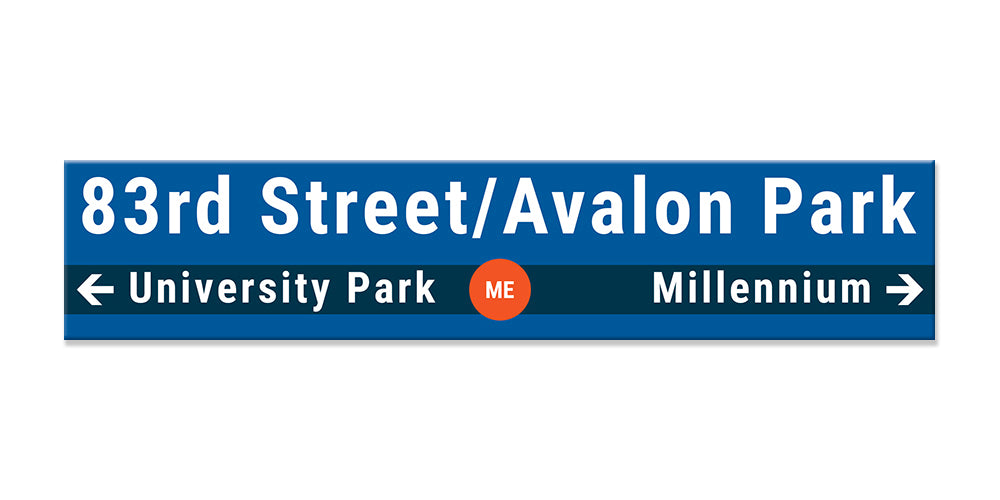 83rd Street/Avalon Park Sign