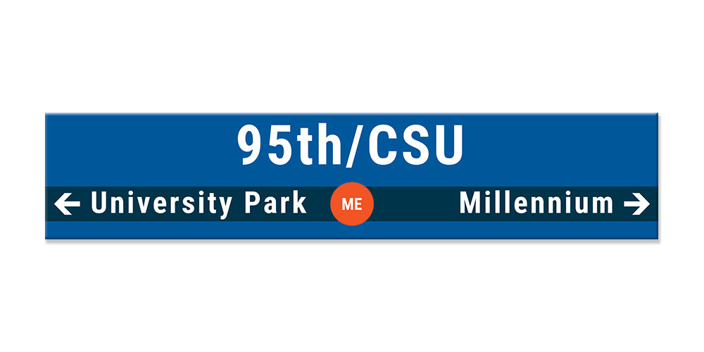 95th Street/Chicago State University Sign
