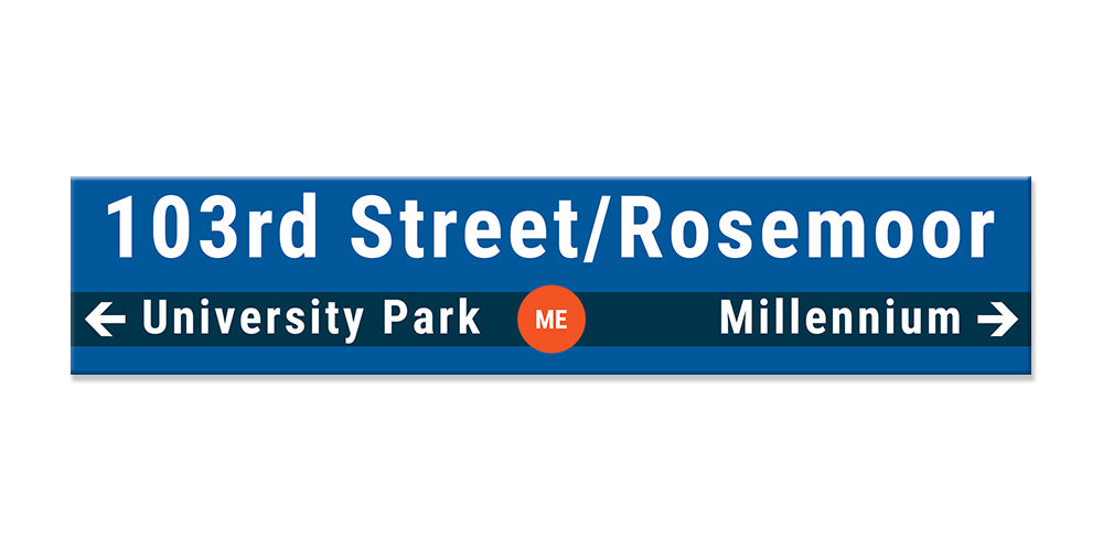 103rd Street/Rosemoor Sign