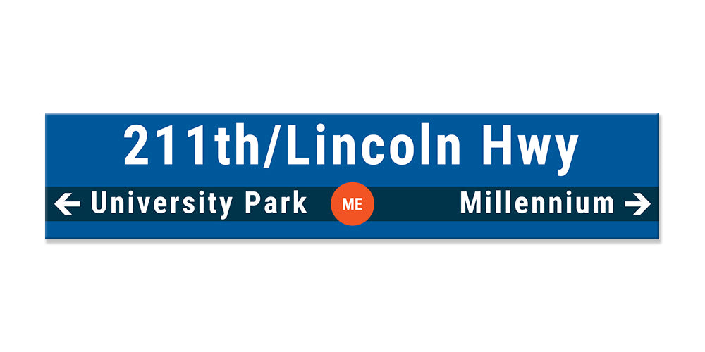 211th Street/Lincoln Highway Sign