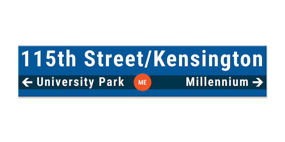 115th Street/Kensington Sign