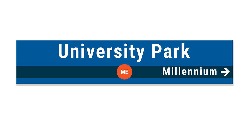 University Park - Metra Electric (ME) Sign