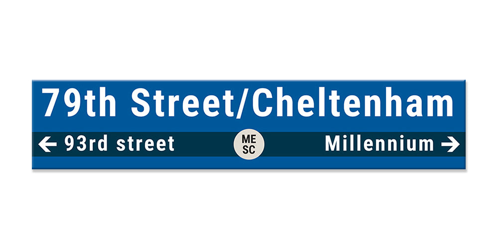 79th Street/Cheltenham Sign