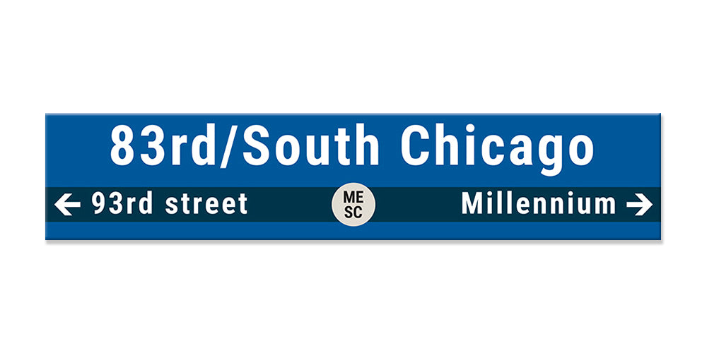 83rd Street/South Chicago Sign