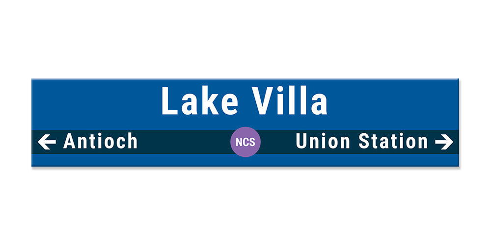 Lake Villa Sign