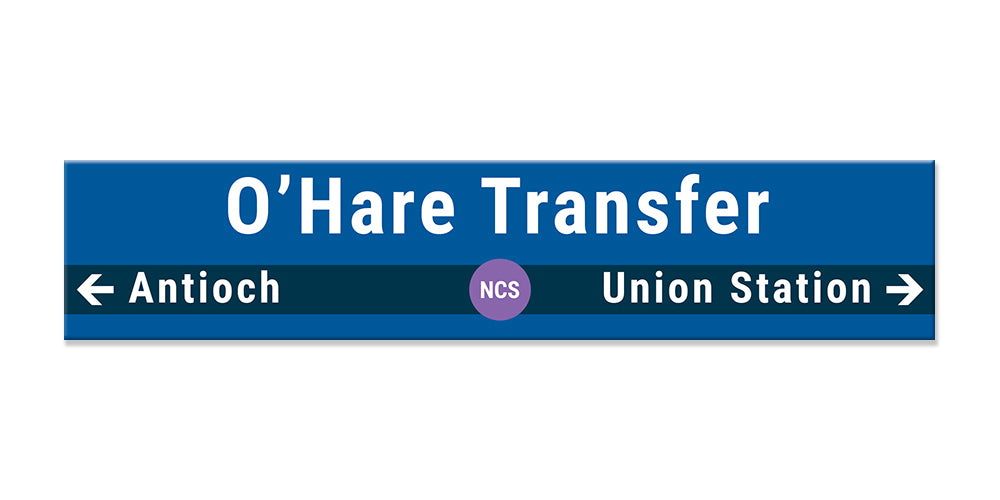 O'Hare Transfer Sign