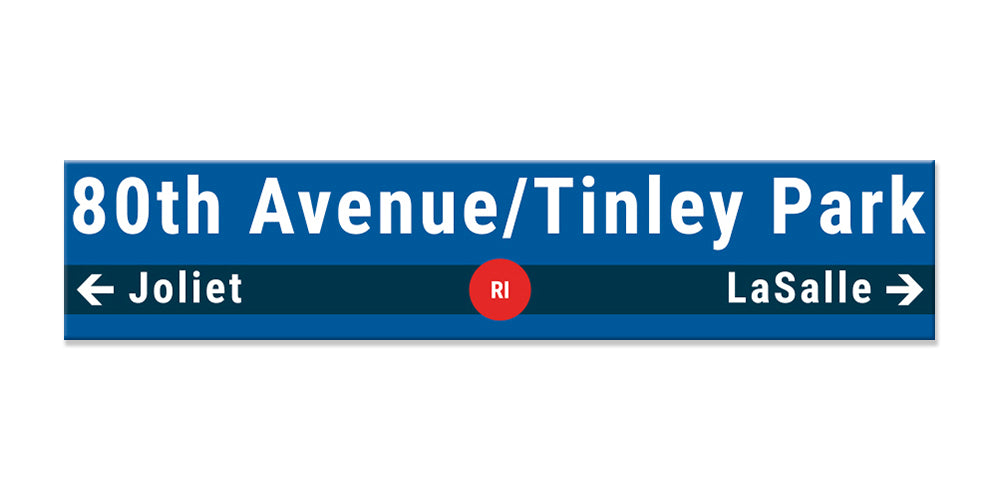 80th Avenue/Tinley Park Sign
