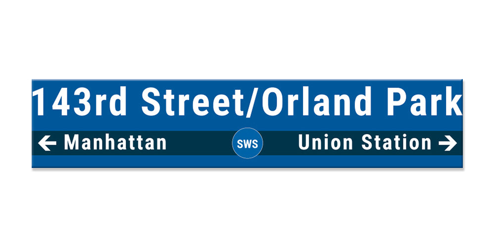 143rd Street/Orland Park Sign