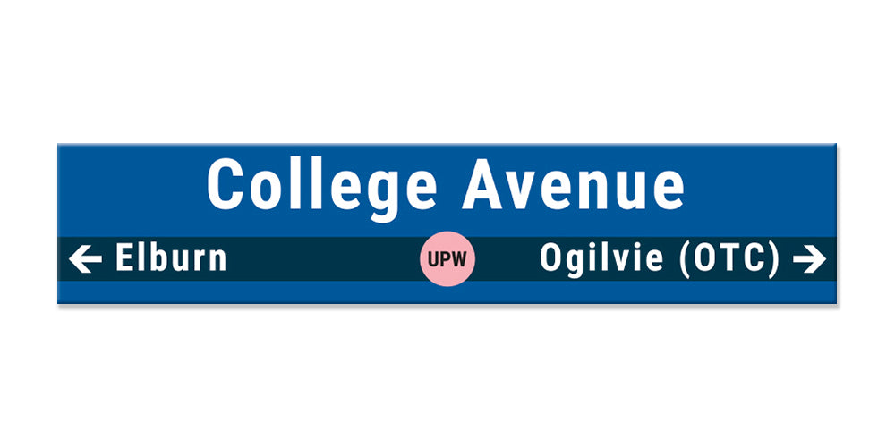College Avenue Sign
