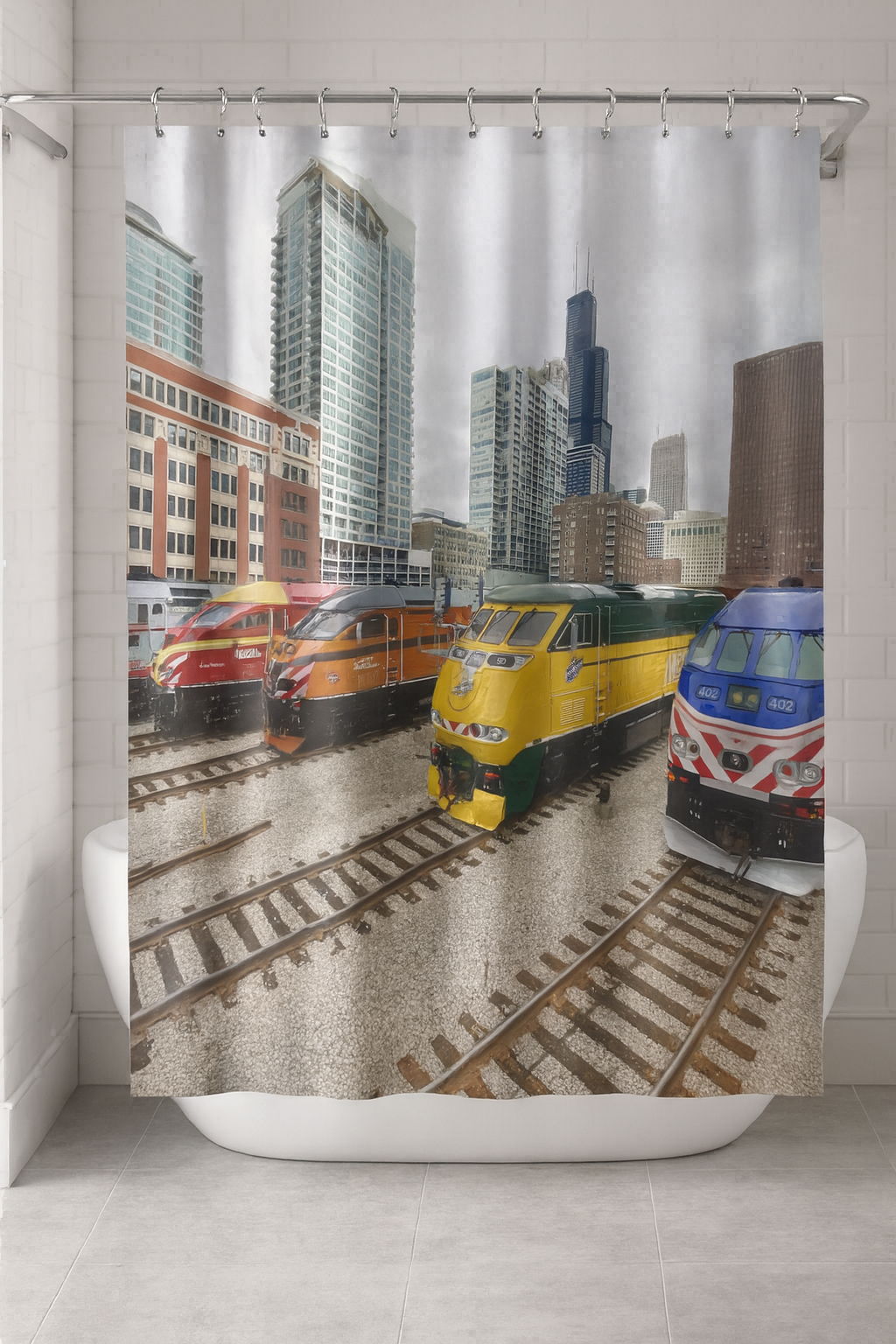 Metra Heritage Fleet Shower Curtain