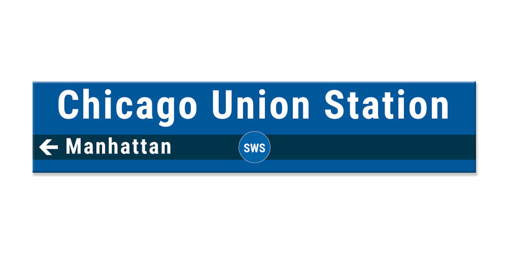 Chicago Union Station - SouthWest Service (SWS) Sign