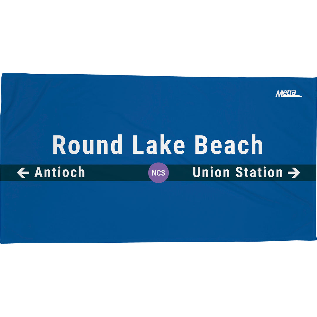 Round Lake Beach Towel