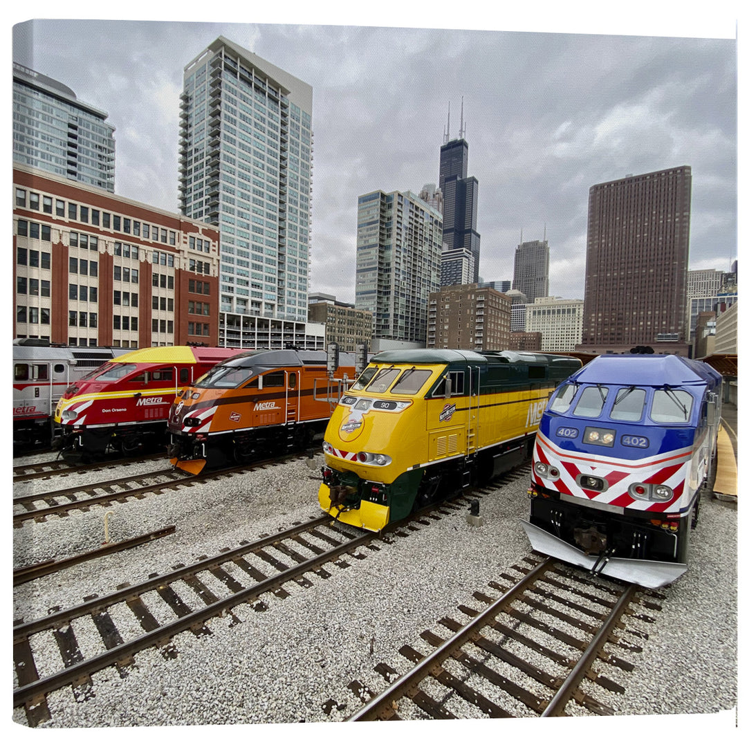 Metra Heritage Fleet Canvas Print