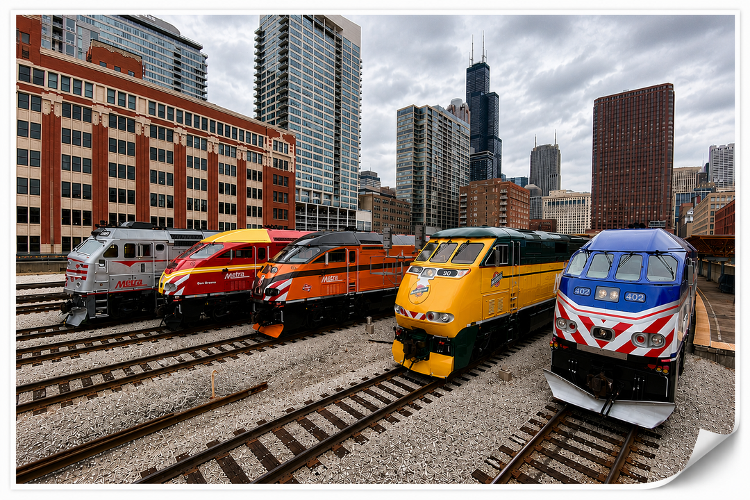 Metra Heritage Fleet Poster