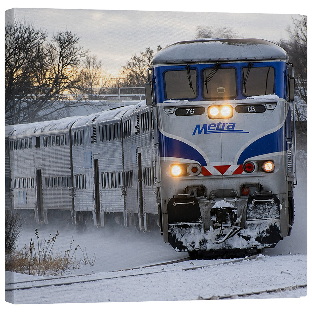 Metra 76 in Elgin Canvas Print