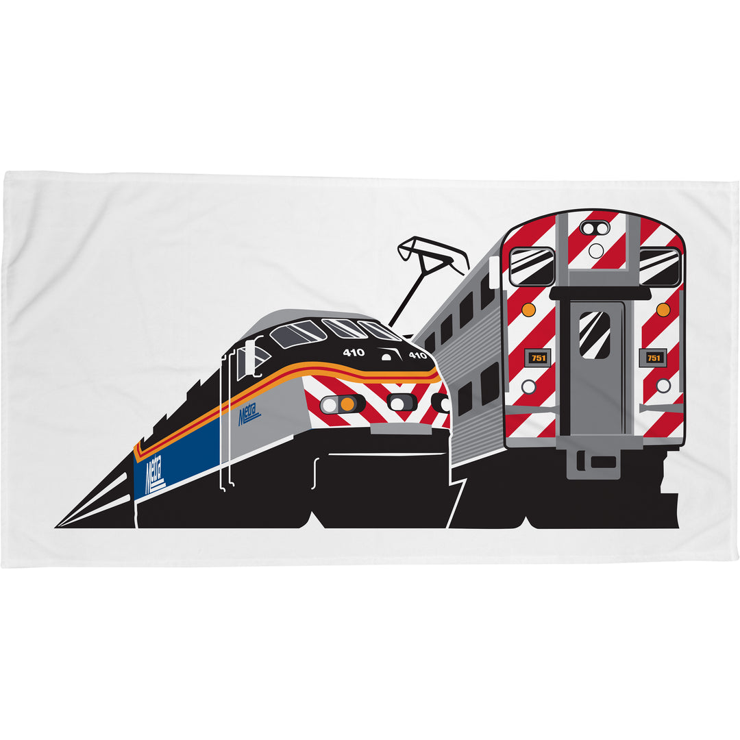 ME Locomotive Illustration Towel